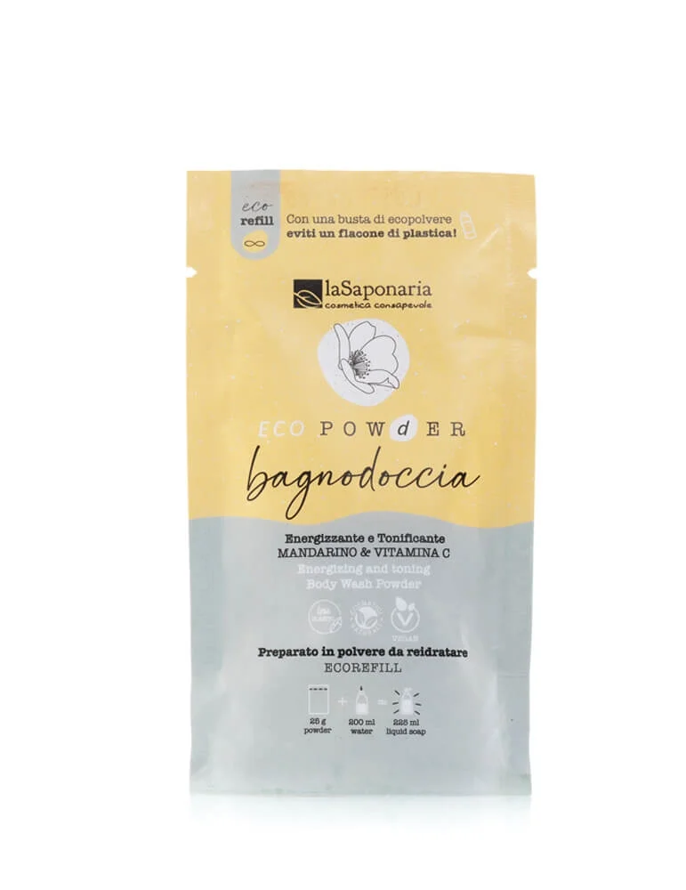 Eco-Bagnodoccia in polvere energizzante e tonificante MANDARINO E VITAMINA C 25 g