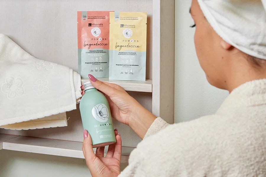 Eco-Bagnodoccia in polvere energizzante e tonificante MANDARINO E VITAMINA C 25 g - immagine 2