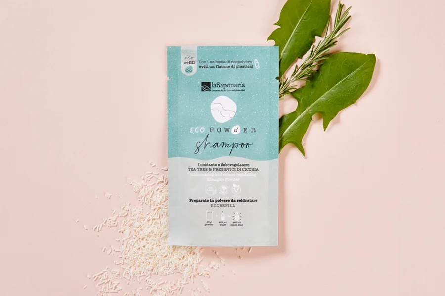 Eco-Shampoo in polvere lucidante e seboregolatore TEA TREE 25g - immagine 2