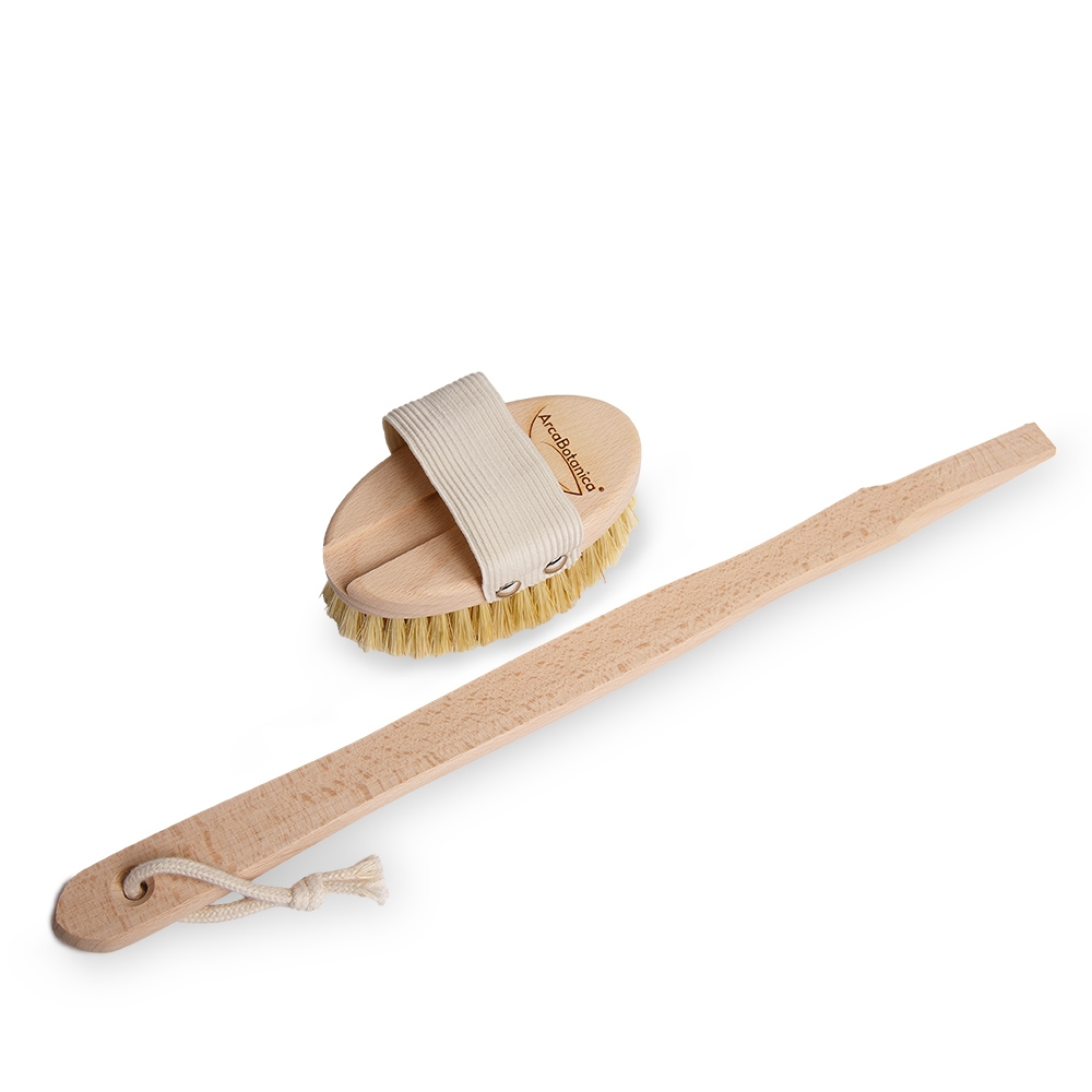 Spazzola detersione corpo RUGIADA - con Manico Removibile e Fascia