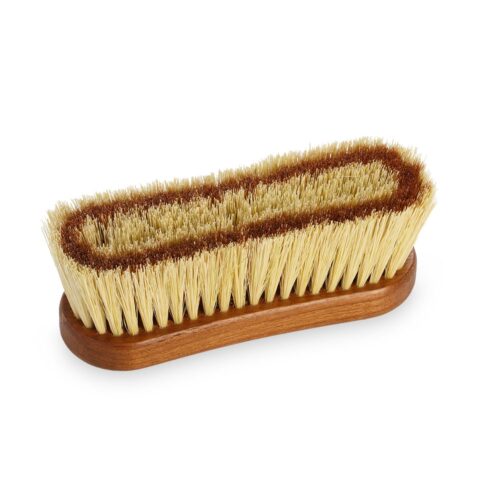 Alternative view of Spazzola Dry Brushing Corpo in Teak FLOREA con RAME - Rettangolare