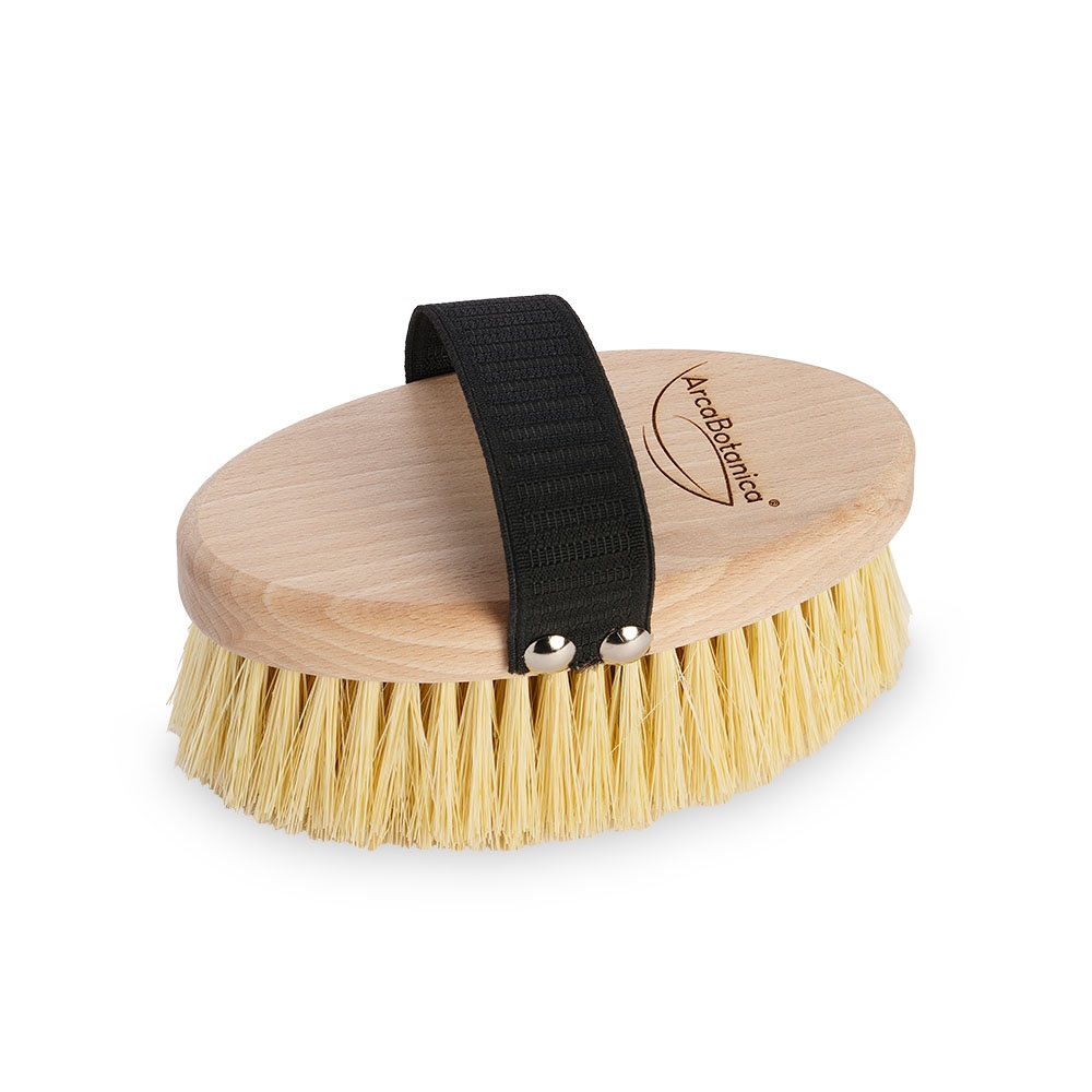 Spazzola Dry Brushing Corpo LINFA - Ovale con Fascia