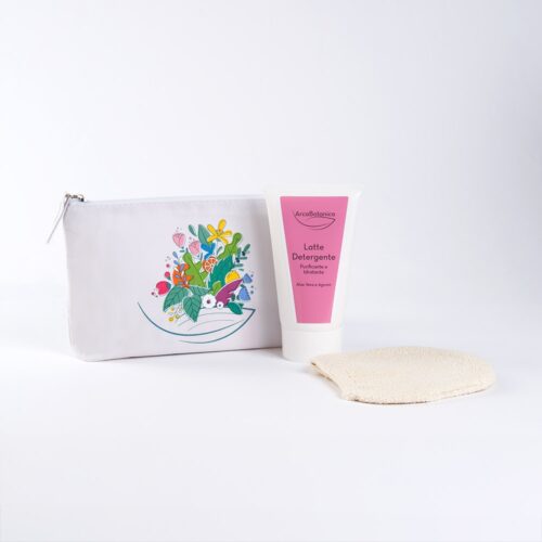 Kit “Strucco & coccole - Zero sprechi” con beauty pochette green