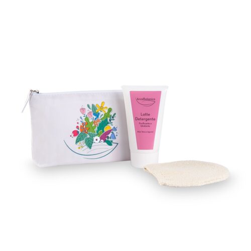 Kit "Strucco & coccole - Zero sprechi" con beauty pochette green