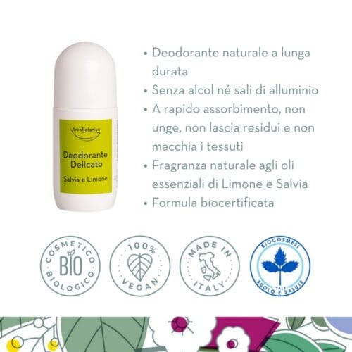 Alternative view of Deodorante Delicato BIO Salvia e Limone Roll-On - 50 ml