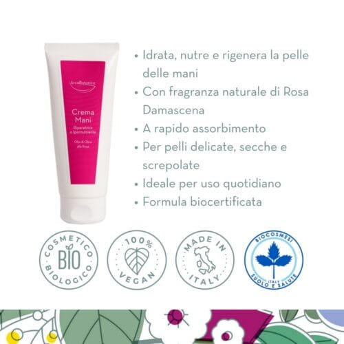Alternative view of Crema Mani BIO Ipernutriente alla Rosa - 100 ml