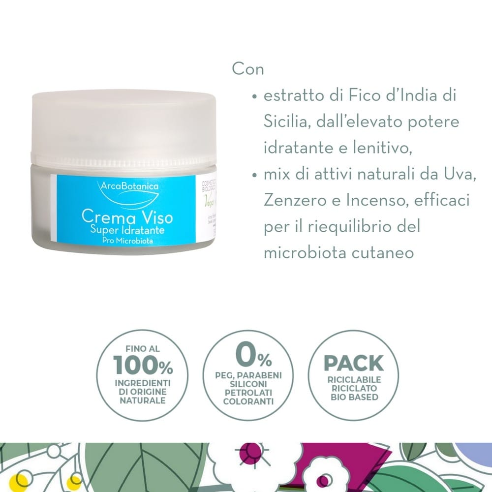 Bio Crema Viso Super Idratante Pro-Microbiota - 50 ml - immagine 3