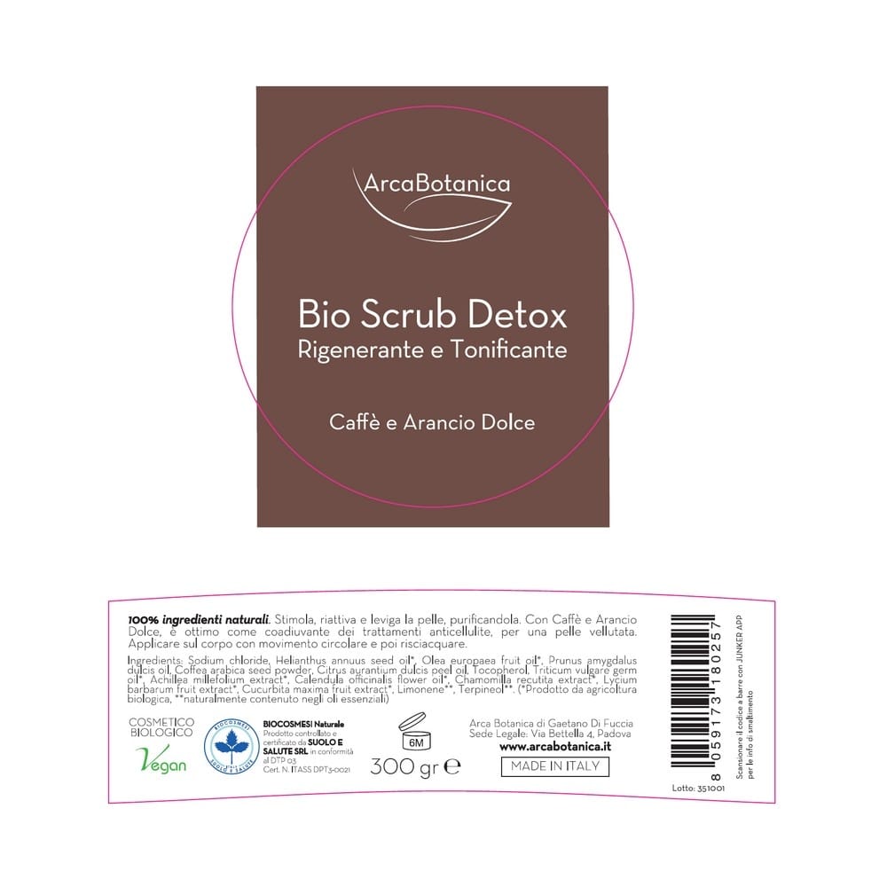 Bio Scrub Detox - Caffè e Arancio Dolce - 300 gr - immagine 5