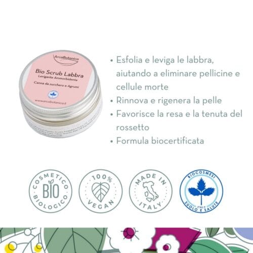 Alternative view of Bio Scrub Labbra Levigante Canna da Zucchero e Agrumi - 25 ml