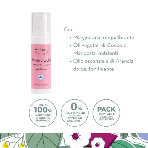 Bio Siero Labbra Rimpolpante e Levigante Acido Ialuronico - 30 ml - immagine 3